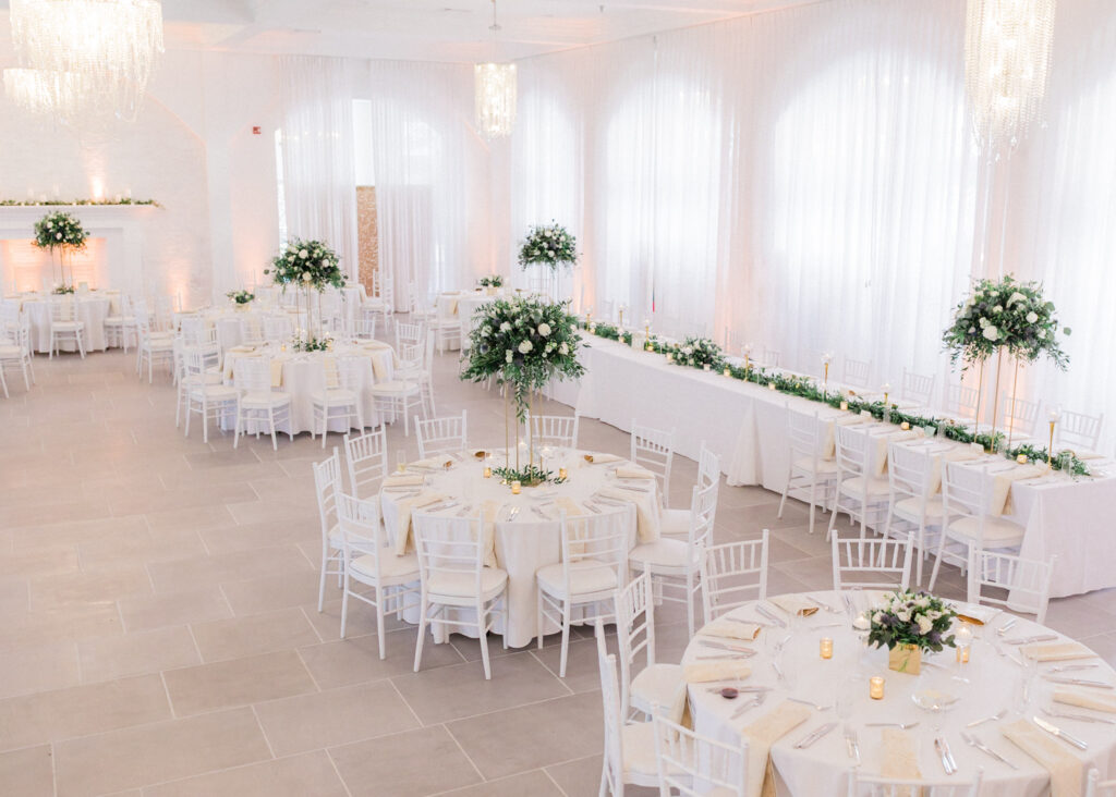 belle mer ballroom with all white space
